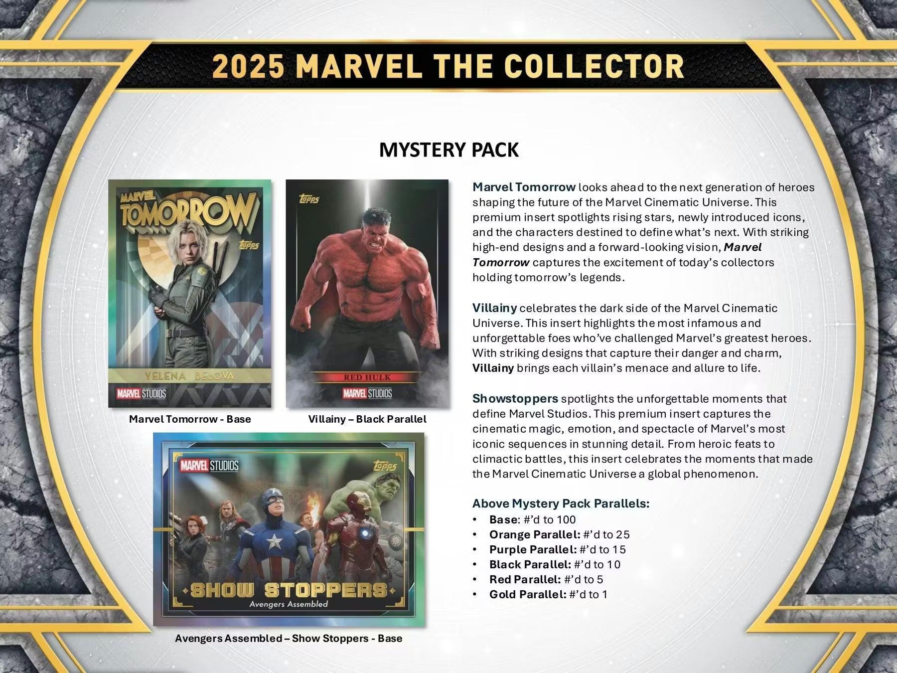 2025 Topps Marvel The Collector Hobby Trading Cards