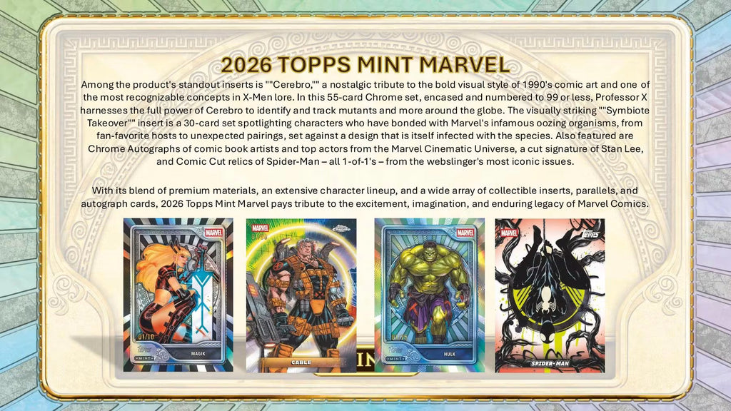 2026 Topps Mint Marvel Hobby Trading Cards