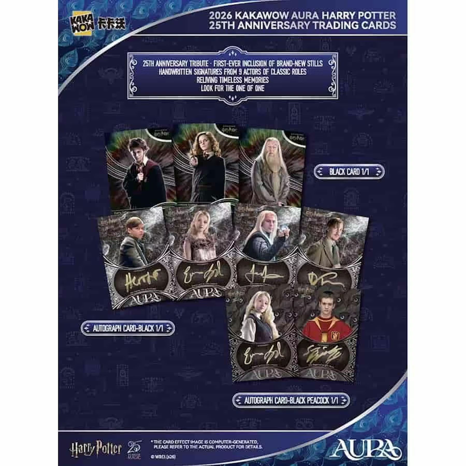 2026 Kakawow Aura Harry Potter 25th Anniversary Hobby Trading Cards