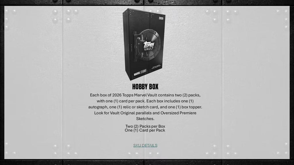 2026 Topps Vault Marvel Hobby Trading Cards LV