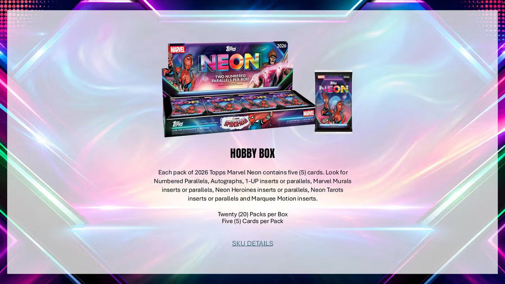 2026 Topps Marvel Neon Hobby Trading Cards LV