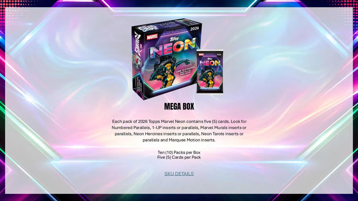 2026 Topps Marvel Neon Mega Trading Cards LV