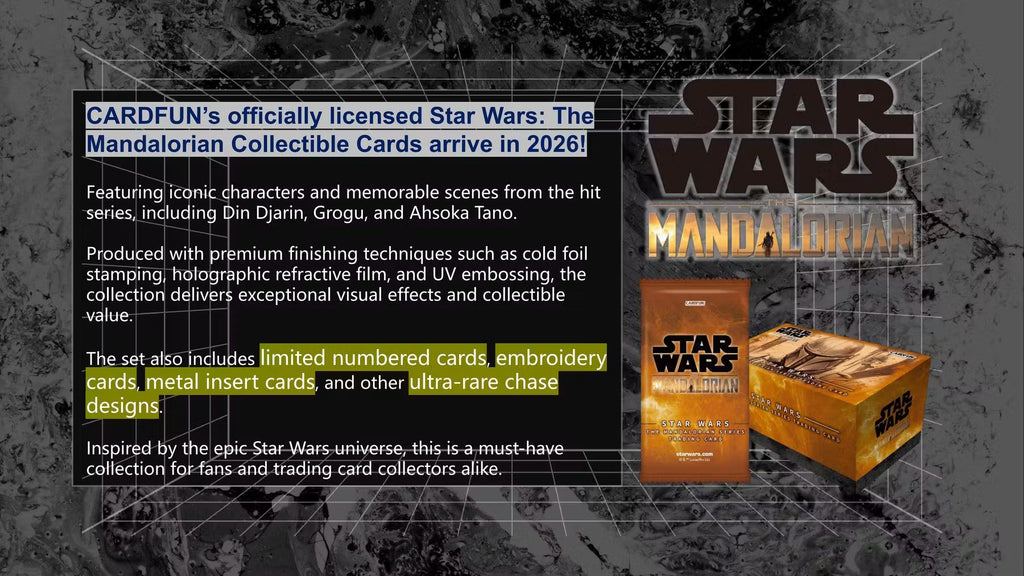 2026 Card.Fun Star Wars The Mandalorian Hobby Trading Cards LV