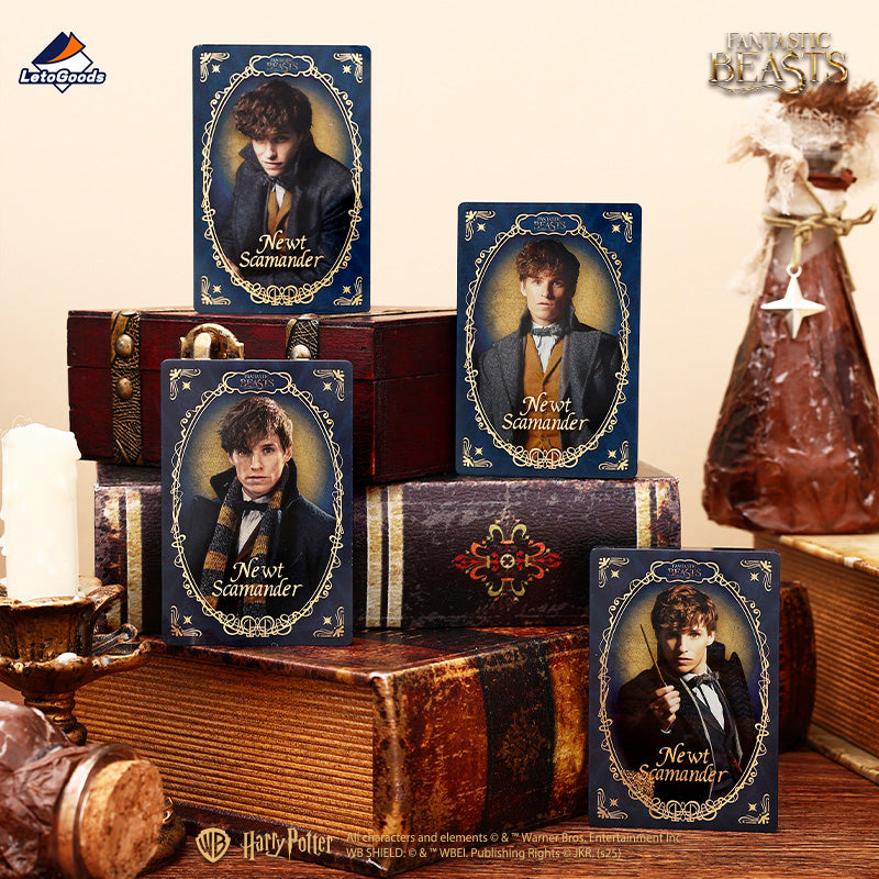 LetoGoods Fantastic Beasts Wizards Gathering Series Flowing Sand Blind Box Trading Cards