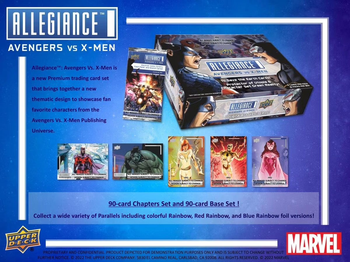 2023 Upper Deck Marvel Allegiance: Avengers VS X-Men Hobby Trading Cards