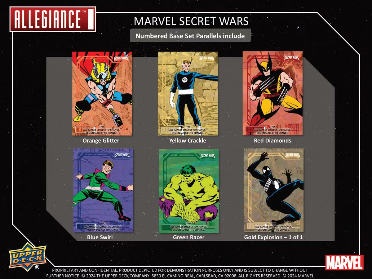 2024 Upper Deck Marvel Allegiance Secret Wars 1984 Hobby Trading Cards