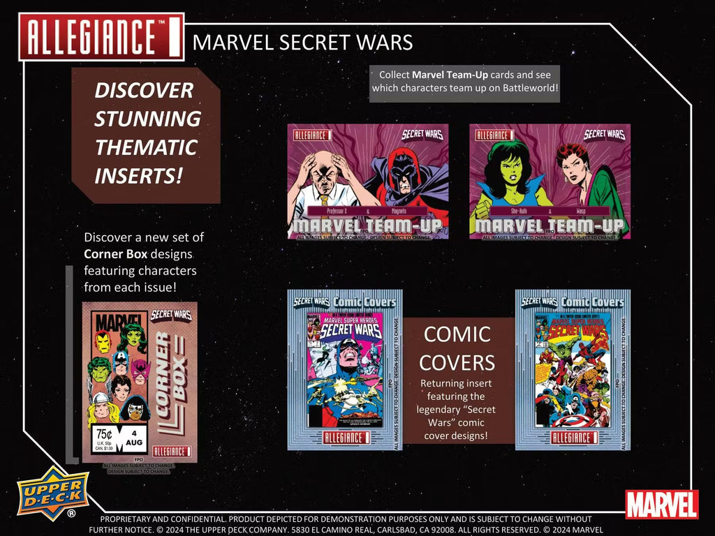 2024 Upper Deck Marvel Allegiance Secret Wars 1984 Hobby Trading Cards