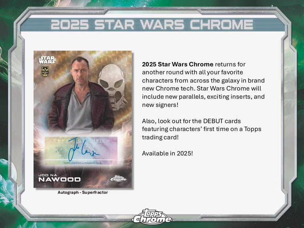 2025 Topps Chrome Star Wars Blaster Trading Cards