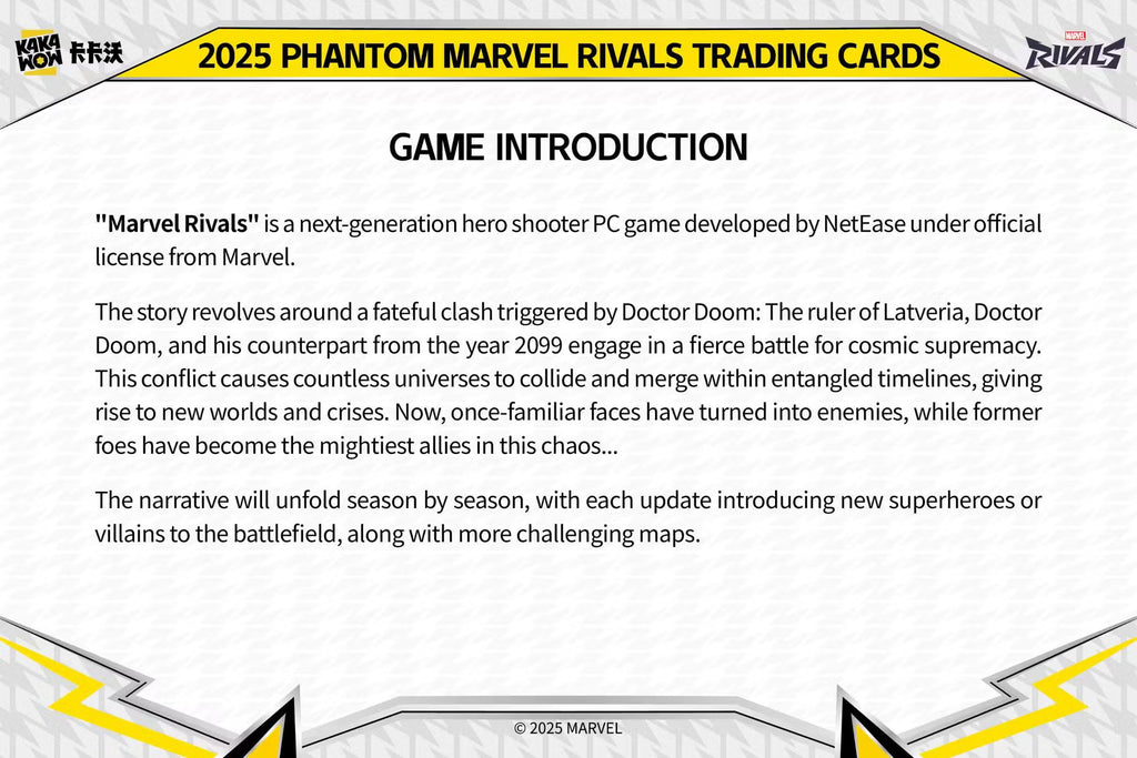 2025 Kakawow Marvel Rivals Phantom Hobby Trading Cards