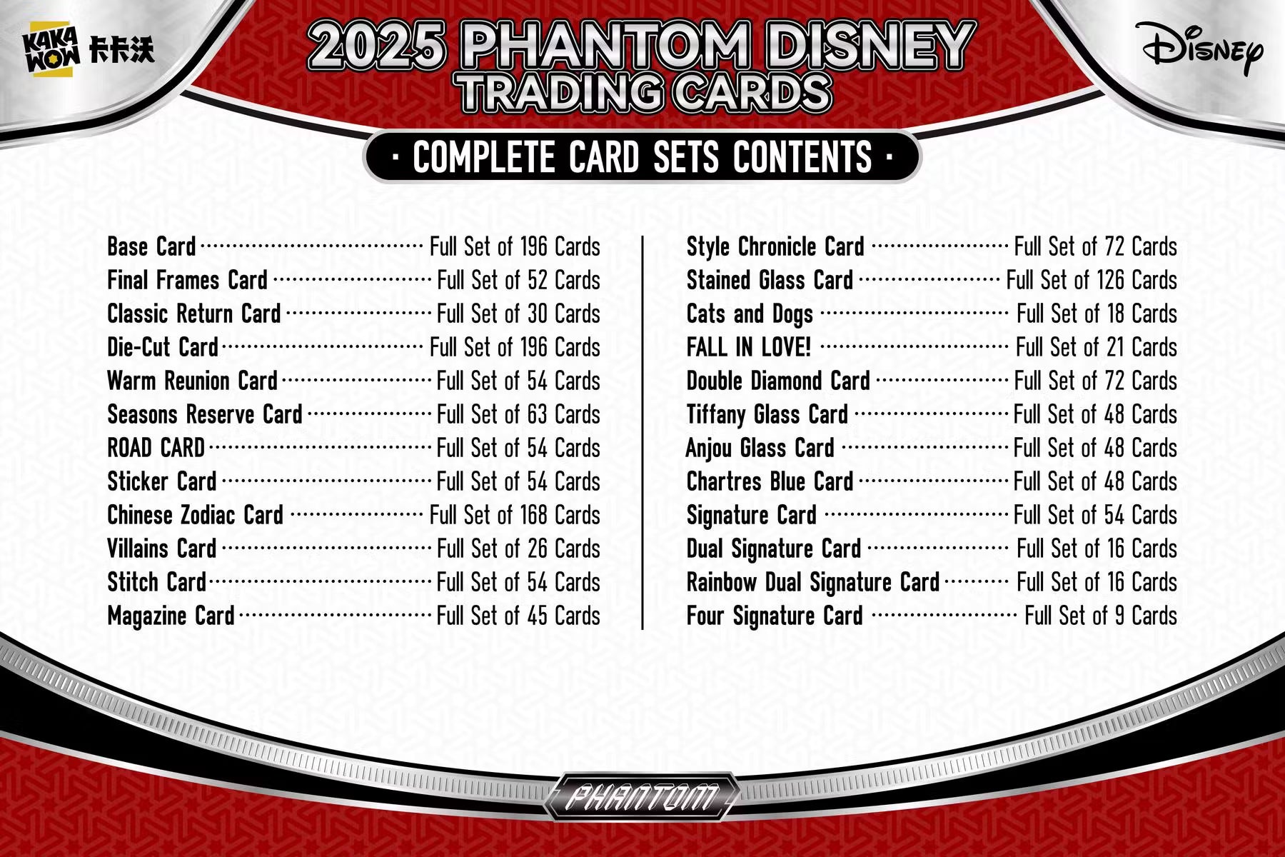 2025 Kakawow Disney Phantom Hobby Trading Cards