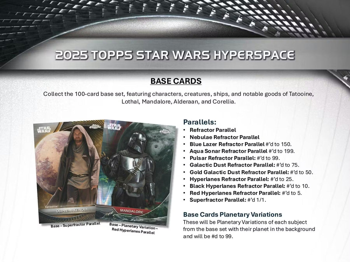 2025 Topps Star Wars Hyperspace Hobby Trading Cards LV