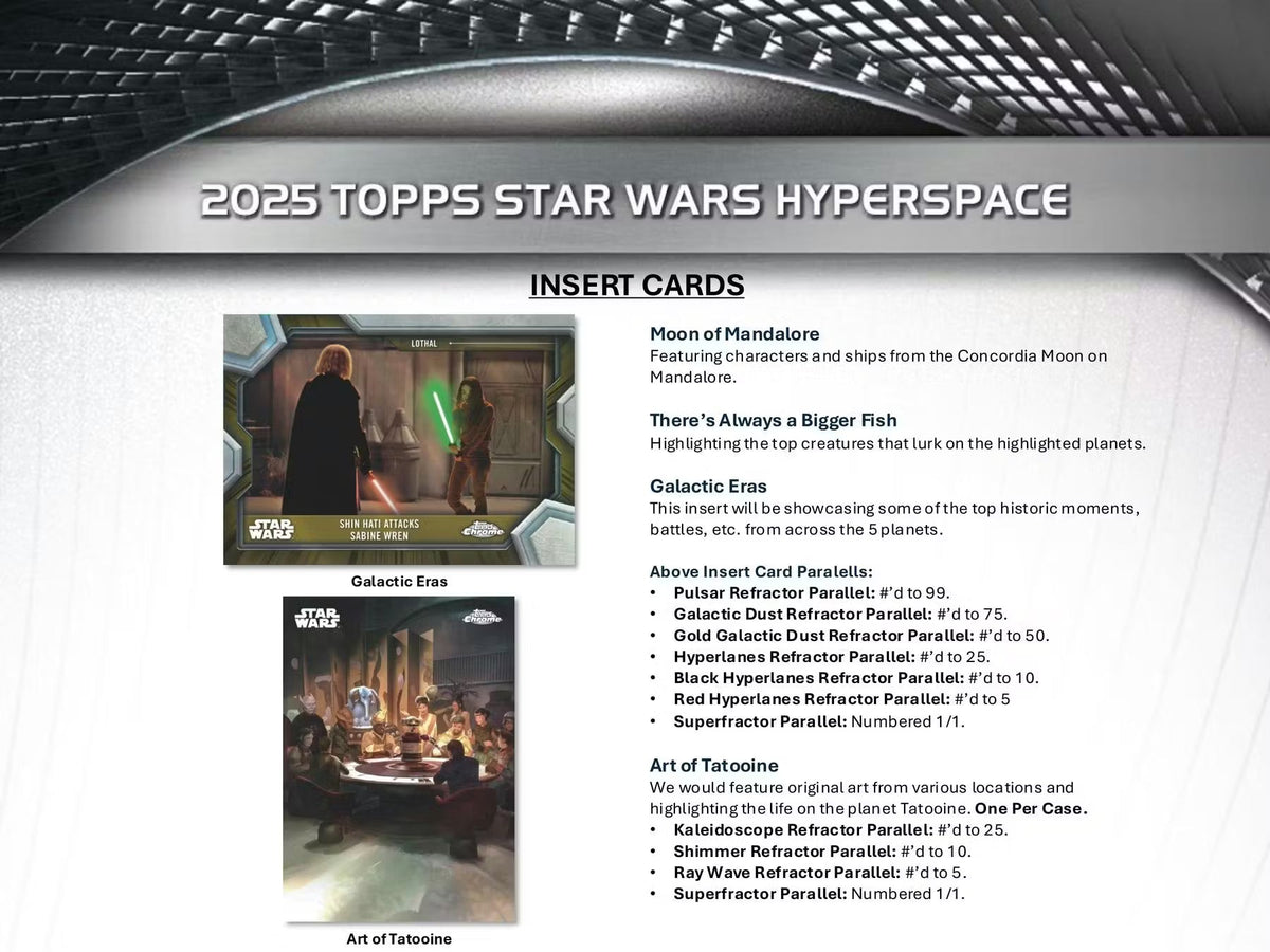 2025 Topps Star Wars Hyperspace Hobby Trading Cards LV