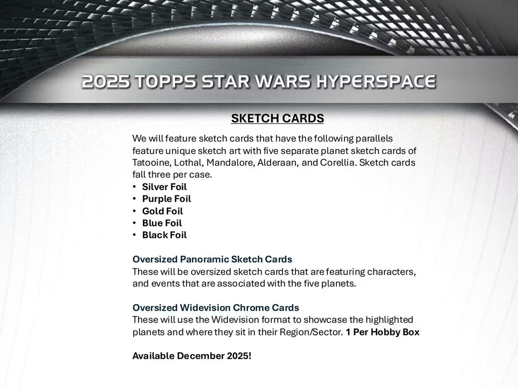 2025 Topps Star Wars Hyperspace Hobby Trading Cards LV