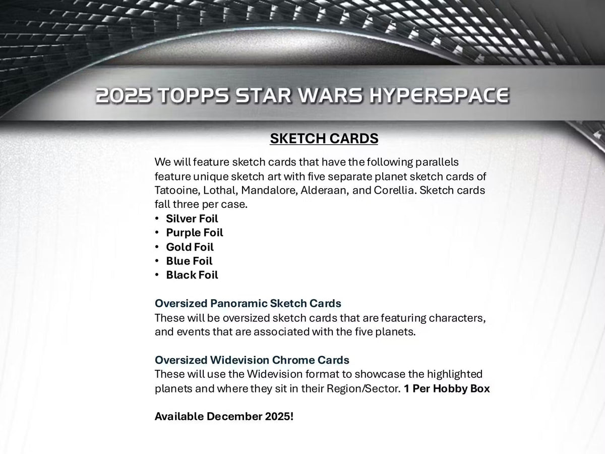 2025 Topps Star Wars Hyperspace Hobby Trading Cards LV