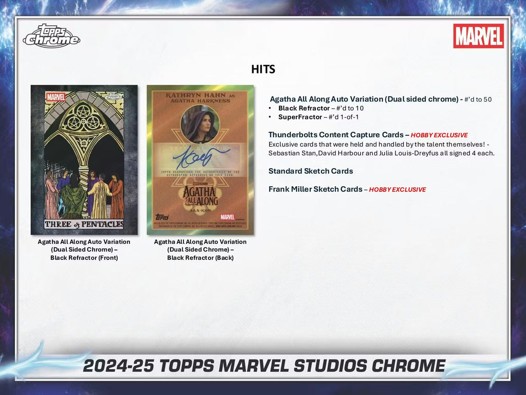 2025 Topps Chrome Marvel Studios Blaster Trading Cards LV