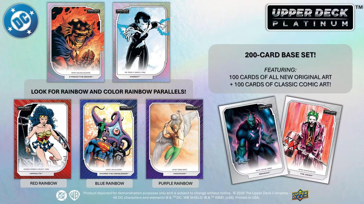 2026 Upper Deck DC Platinum Hobby Trading Cards LV