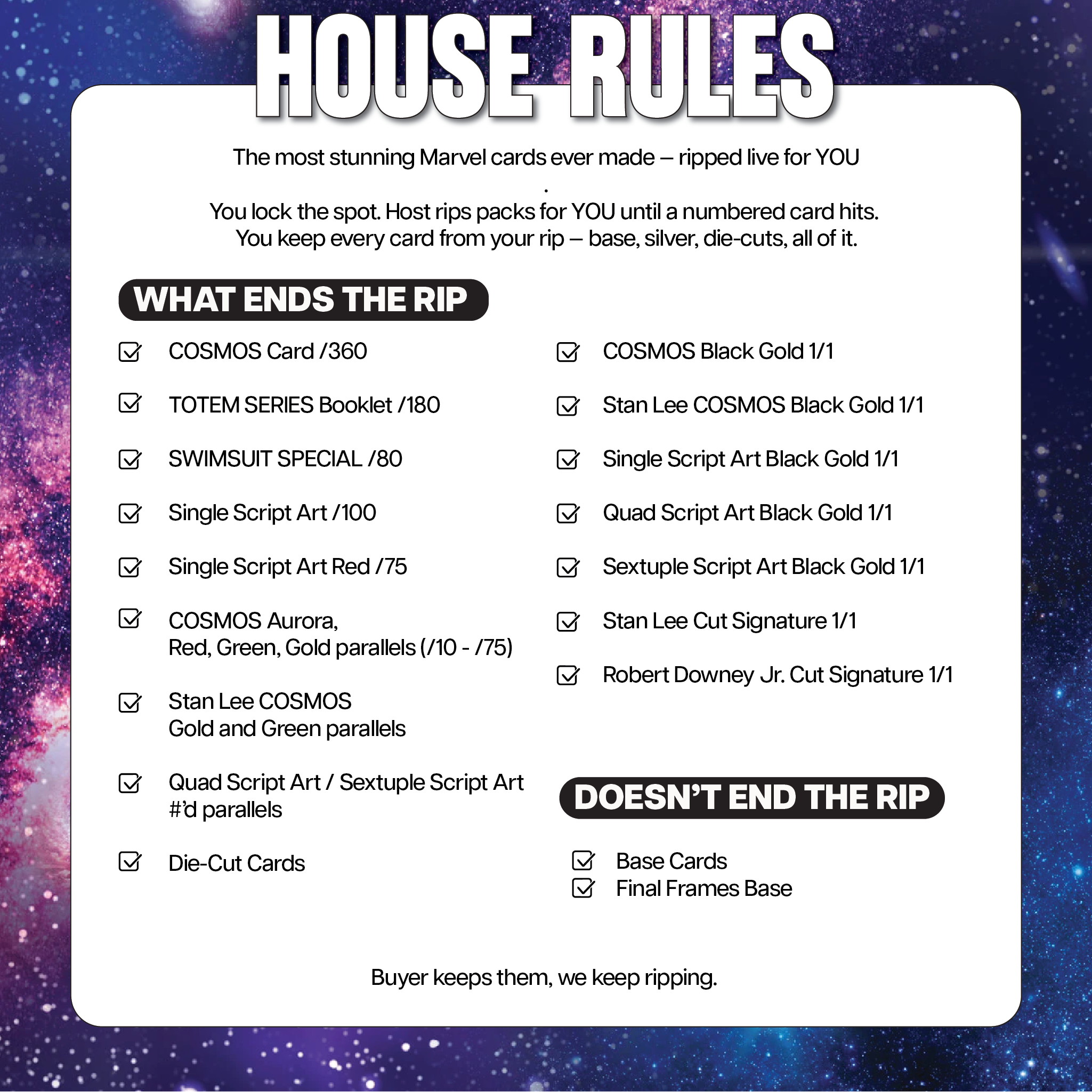 RIP TIL YOU HIT | 2025 Kakawow Cosmos Marvel Hobby | $44.95 | Stan Lee + RDJ Cut Signatures Live