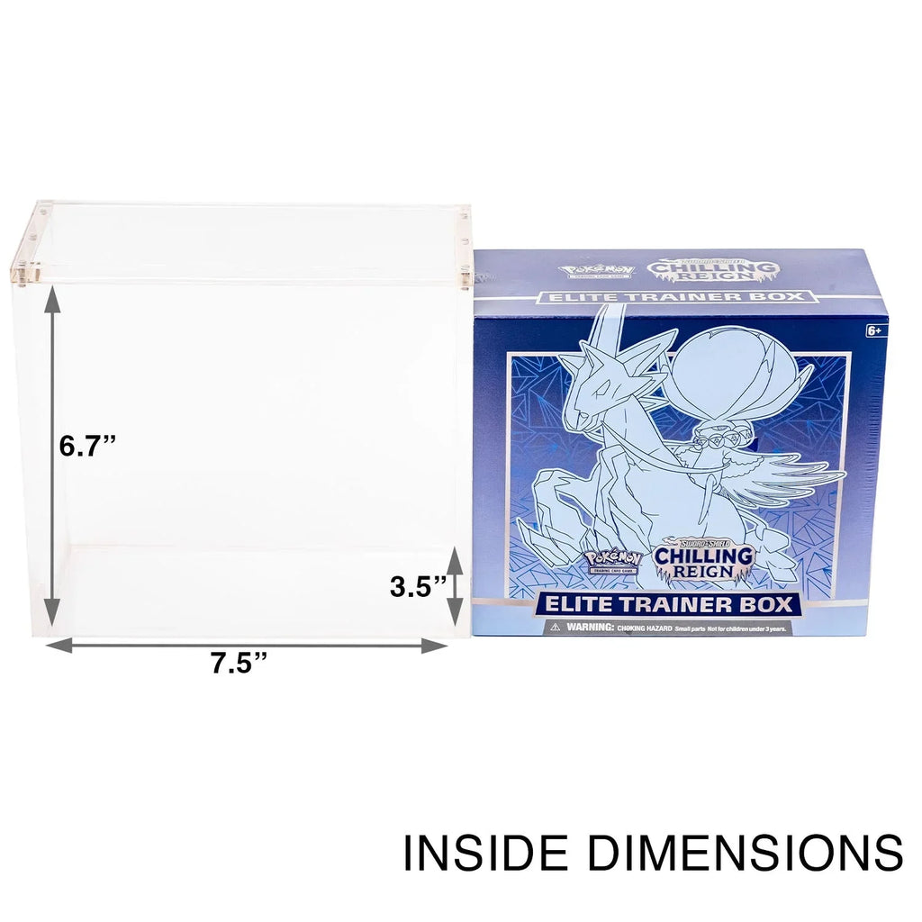 Pokemon ETB Acrylic Display Case - Magnetic Top + UV-Protected