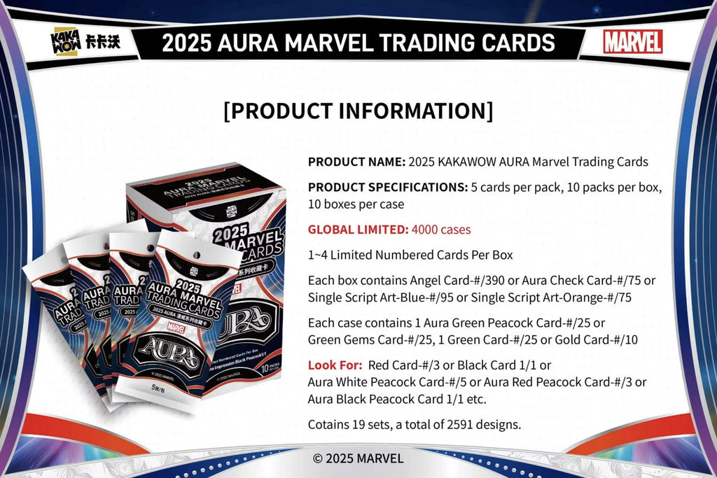 2025 Kakawow Marvel Aura Hobby Trading Cards LV