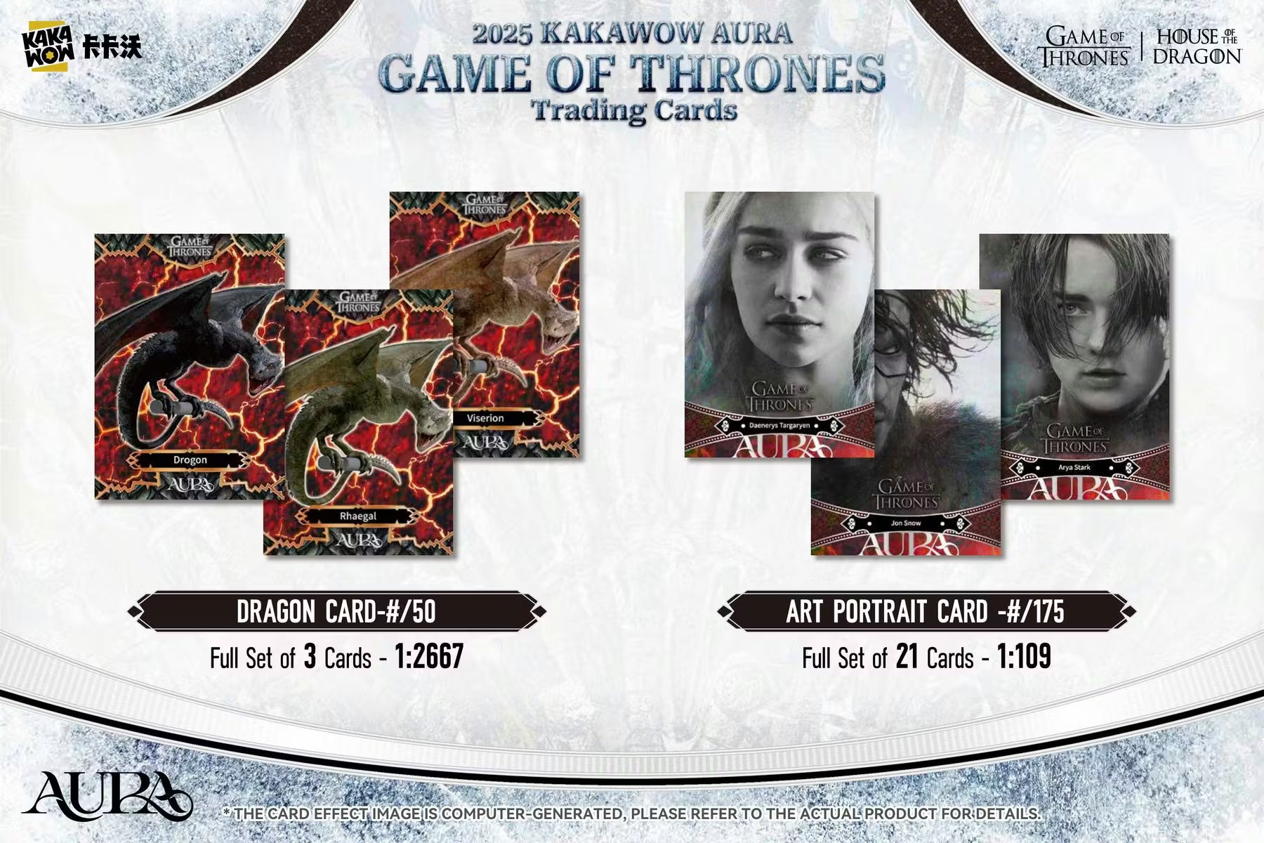 2025 Kakawow Aura Game of Thrones Trading Cards