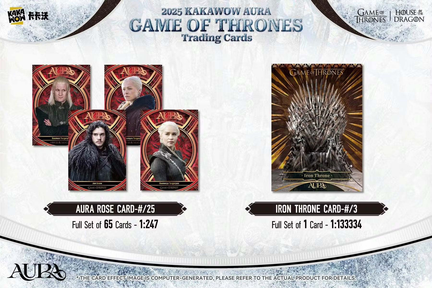2025 Kakawow Aura Game of Thrones Trading Cards