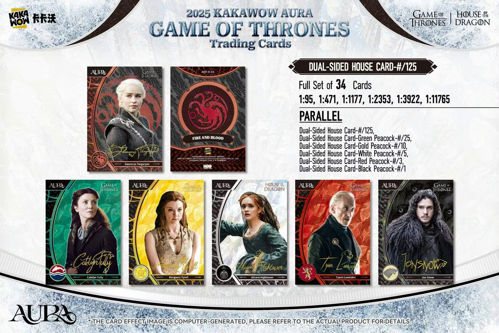 2025 Kakawow Aura Game of Thrones Trading Cards