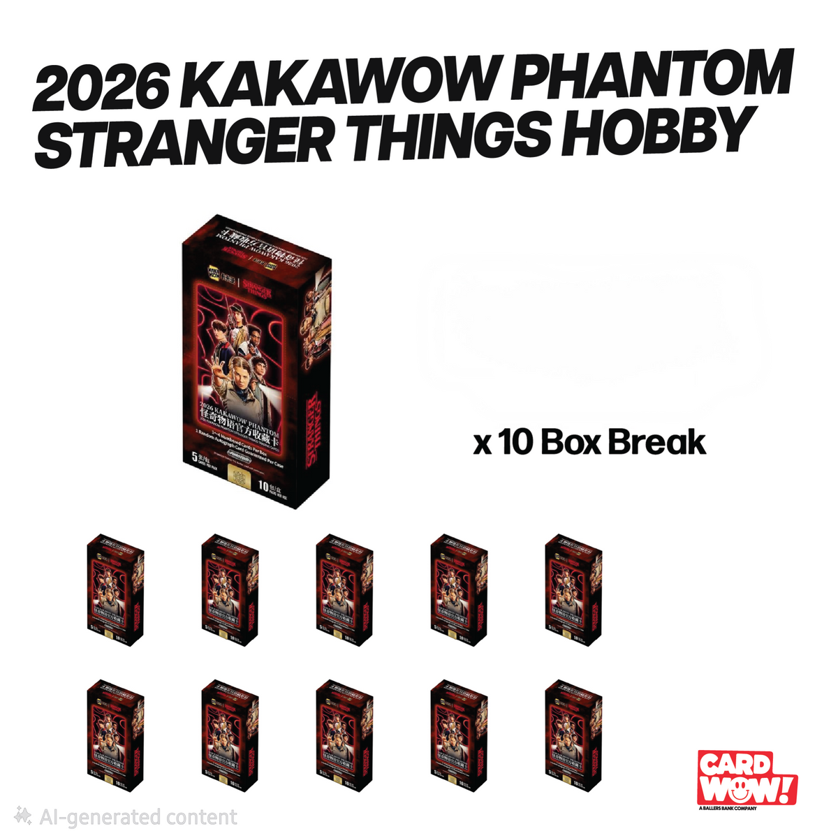 Stranger Things PYC BREAK 268 Kakawow Phantom ST 10 Box