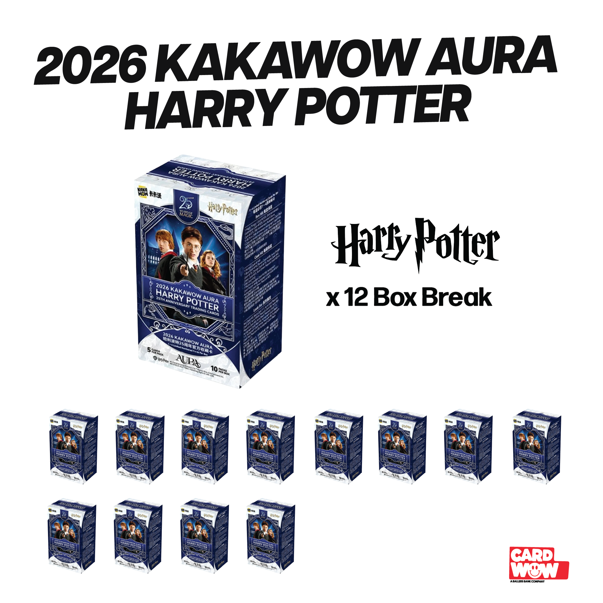 Harry Potter PYC BREAK 086 Kakawow Aura HP 12 Box Blaster Half Case