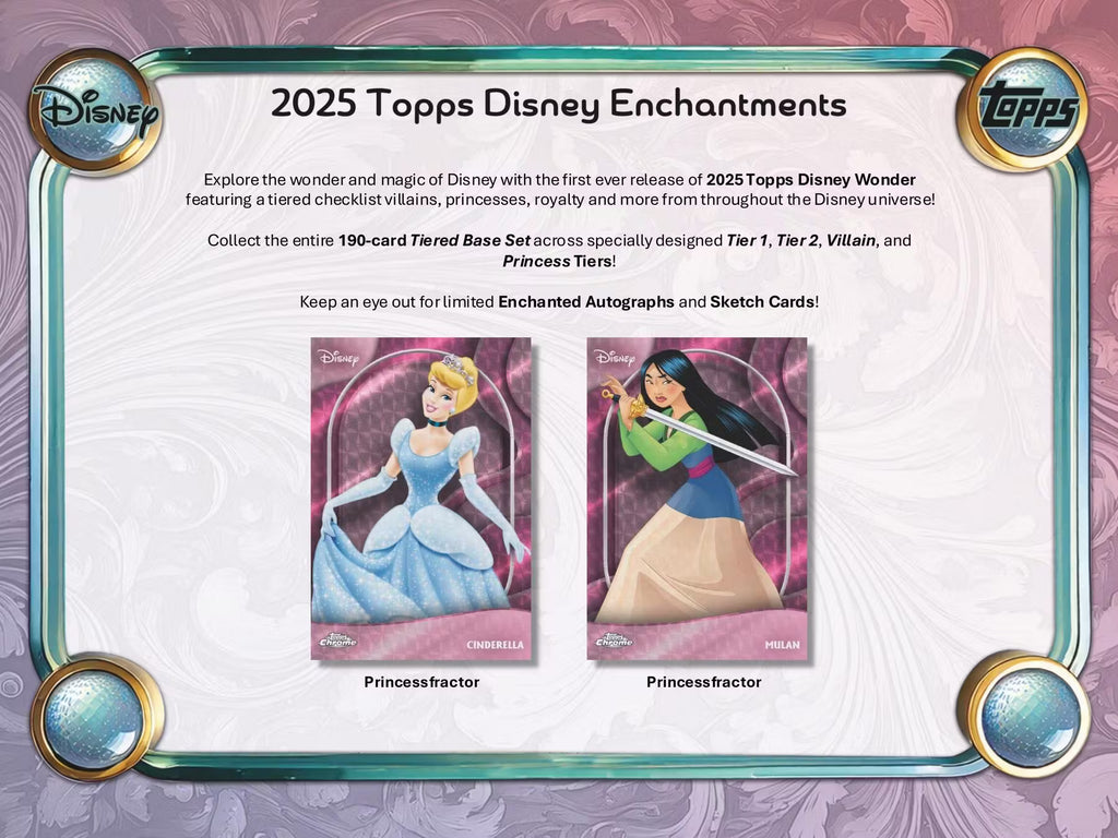 2025 Topps Disney Wonder Winter Mega Trading Cards