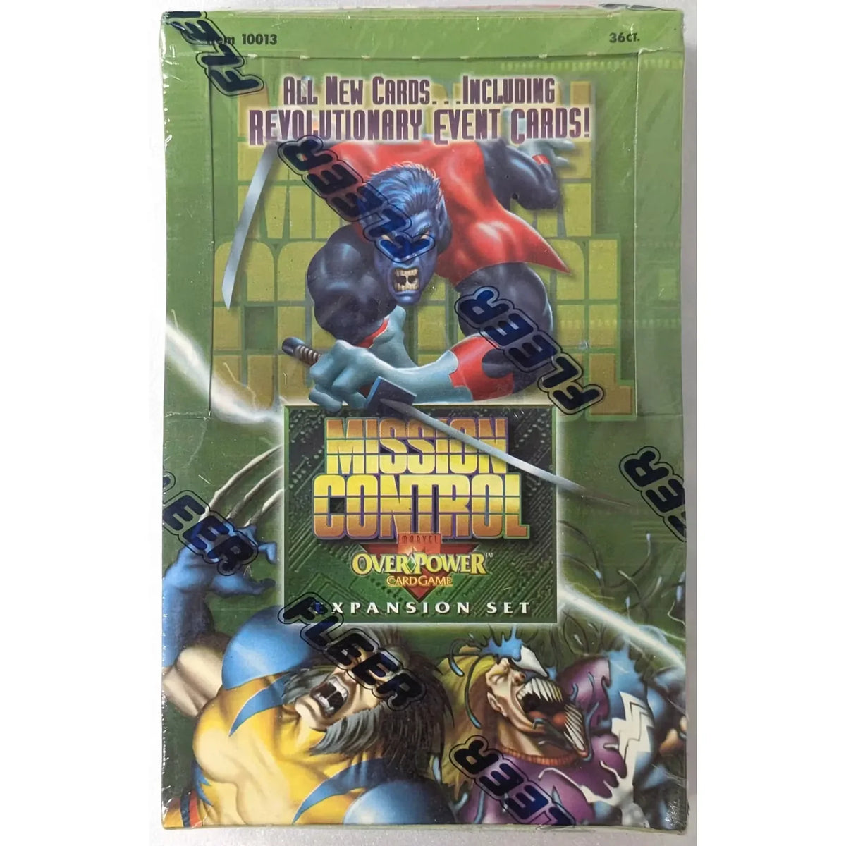 1996 Fleer Marvel Over Power Mission Control Booster Trading Cards LV