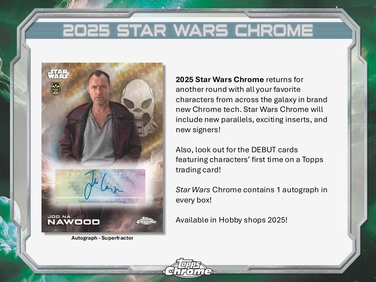2025 Topps Chrome Star Wars Hobby Trading Cards